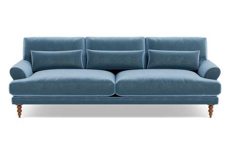 12 Must-Have Light Blue Sofas for a Refreshing Look | 10 Stunning Homes Light Blue Sofa, Affordable Sofa, Custom Sectional Sofa, Custom Sectional, Interior Define, Leather Pillow, Blue Sofa, Custom Sofa, Vintage Plush