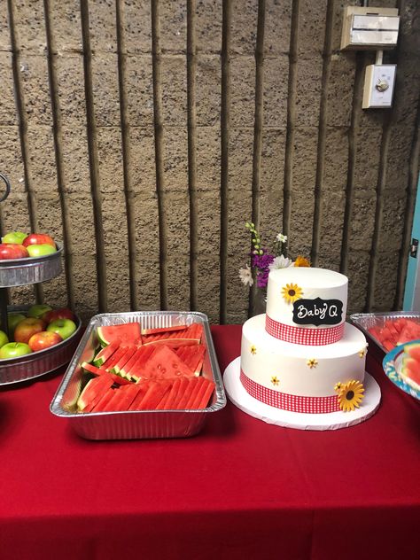 Babyque Shower Ideas Food, Babyque Cake, Baby-q Shower, Bbq Baby Shower Food, Baby Q Cake Ideas, Babyque Shower Ideas Girl, Baby Barbeque Shower Ideas, Baby Q Shower Ideas Girl, Baby Q Baby Shower Ideas