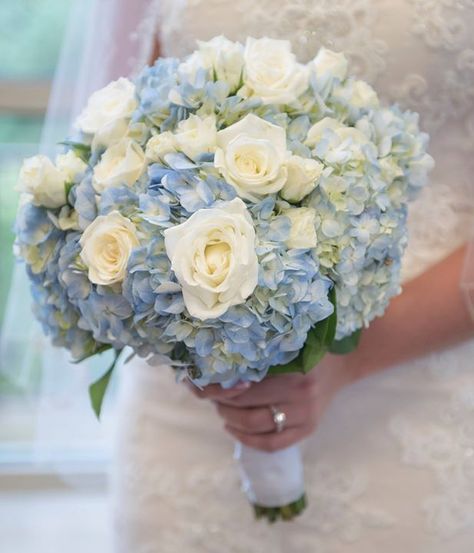 light blue hydrangeas and white roses. bride's bouquet. #bridesbouquet #blue #candicebrownphotography Blue Hydrangea Bridal Bouquet, White Roses Bridal Bouquet, Blue Hydrangea Bouquet, Roses Bridal Bouquet, Candice Brown, White Rose Bridal Bouquet, Hydrangea Bridal Bouquet, Blue Hydrangea Wedding, Prom Bouquet