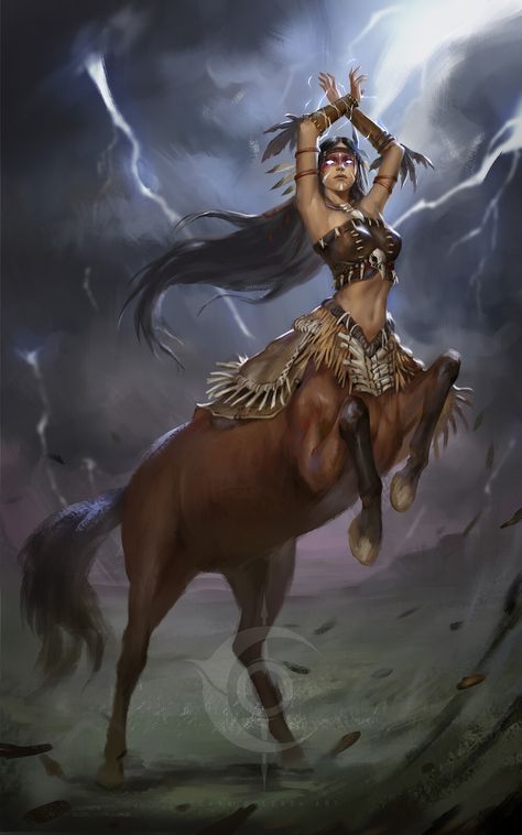 Female Centaur, The Centaur, Monster Manual, Creature Artwork, One D, Fantasy Races, Dungeons And Dragons Characters, Dnd Art, Fantasy Creatures Art