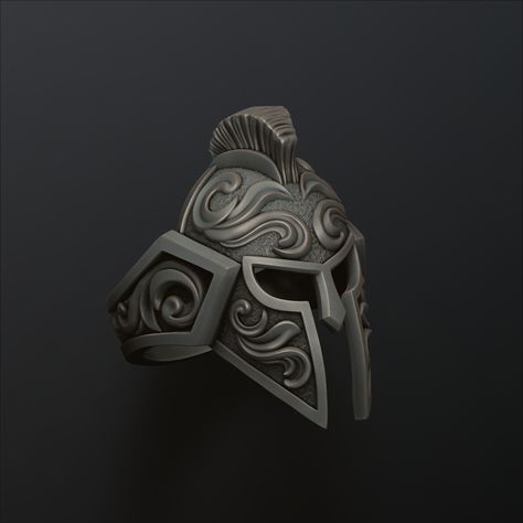 Helmet Ring v3 3D print model 🏷️The link to order is in bio. #helmet #sparta #gladiator #jewellery #jewelry #3dmodel #warriors #warrior Helmet Ring, Biker Rings, Jewelry Model, Print Models, Water Crafts, 3d Print, 3d Printing, Cool Designs, Ring Size