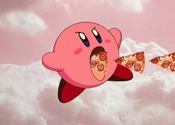 Kirby Gif, Pizza Gif, Kirby Nintendo, Mario Party, Animal Wallpaper, 7th Birthday, Cute Gif, Kirby, Game Character