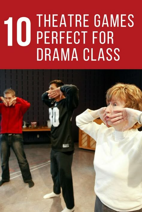 10 Theatre Games Perfect For Drama Class Theater Games For Middle School, Theater Teacher Classroom, Drama Classroom Ideas, Theater Classroom Ideas, Drama Club Ideas, Theater Classroom, Drama Games For Kids, Drama Classroom, Theater Games