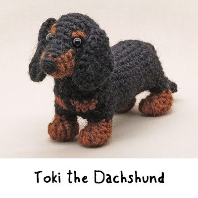 Patterns Realistic Crochet, Crochet Stuffed Animals, Dog Amigurumi, Dachshund Pattern, Crochet Dog Patterns, Creative Creations, Baby Wolf, Long Nose, Miniature Dachshund