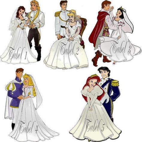 Disney Wedding (Belle has the best dress if you asked me, well she is my favourite princess so...) Disney Princess And Prince, Princesa Ariel Disney, Princess And Prince, Disney Princess Wedding, Wedding Disney, Disney Bride, Disney Wedding Dresses, Disney Weddings, Disney Princess Movies