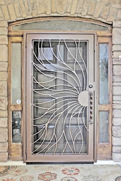 Security screen door