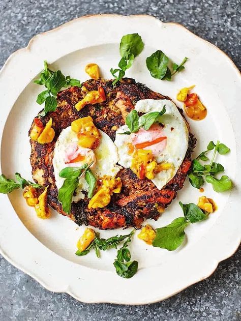 Bubble & squeak | Jamie Oliver recipes Jamie Oliver Christmas Recipes, Breakfast Ideas For Two, Bubble And Squeak Recipe, Jamie Oliver Christmas, Bubble Squeak, Christmas Breakfast Ideas, Best Potato Recipes, Hp Sauce, Bubble And Squeak