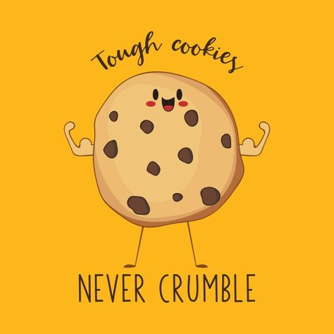 Cute Puns Motivation, Cookie Puns, Cookie Quotes, Sagada, Punny Puns, Punny Cards, Funny Food Puns, Cookie Gift, Tough Cookie