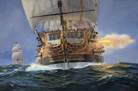 Age Of Sail, Maritime Painting, Marine Artist, Navi A Vela, Royal Navy Ships, Old Sailing Ships, Ship Of The Line, Hms Victory, Maritime Art