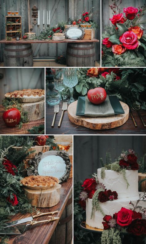 Snow White Wedding Theme, Snow White Fairytale, Vintage Snow White, Snow White Wedding, White Wedding Inspiration, Apple Wedding, Snow White Birthday Party, Snow White Birthday, Orchard Wedding