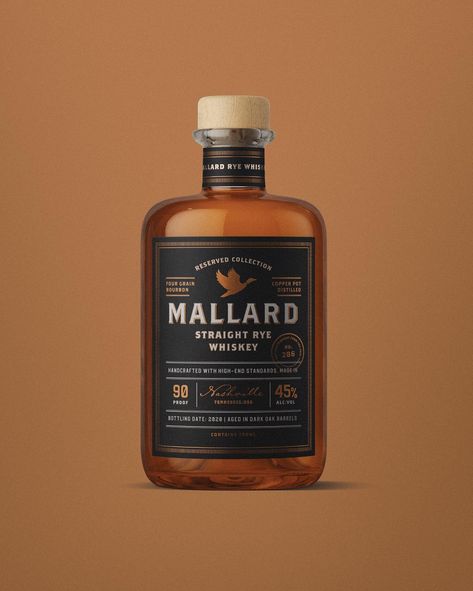 A little look at my label design for Mallard Whiskey Whiskey Label Design, Whiskey Label, Rye Whiskey, Copper Pots, Oak Barrel, Mallard, Label Design, Bourbon, Whiskey