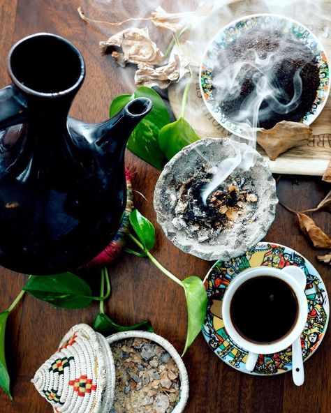 Africa Collage, Coffee Ethiopia, Ethiopia Coffee, Habesha Clothes, Ethiopian Coffee Ceremony, Coffee Ceremony, Ethiopian People, Ethiopian Restaurant, Ethiopian Culture