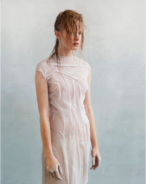 wet clothes | Fashion Photography ... Julia Hetta, Wet Look Dress, Wet Dress, Fabric Photography, Wet Clothes, Jolie Photo, Wet Look, 인물 사진, Wet Hair