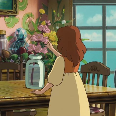 🎐tags ̤̮ #arrietty #thesecretworldofarrietty #studioghibli #karigurashinoarietti #arietti Alien Stage, Funny And Cute, Cute Designs, The Secret, California, Funny, Flowers