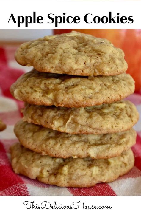 Cookie Recipes Oatmeal, Apple Cookies Recipes, Spice Cookie Recipes, Biscuits Sweet, Apple Oatmeal Cookies, Cookie Recipes Oatmeal Raisin, Soft Cookies, Muffins Recipes, Apple Spice