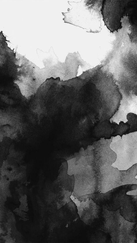 Iphone Wallpaper Dark, Dark Watercolor, Wallpaper Dark, Abstract Watercolor Art, Positive Notes, 背景 シンプル, Watercolor Wallpaper, Arte Inspo, Black And White Wallpaper