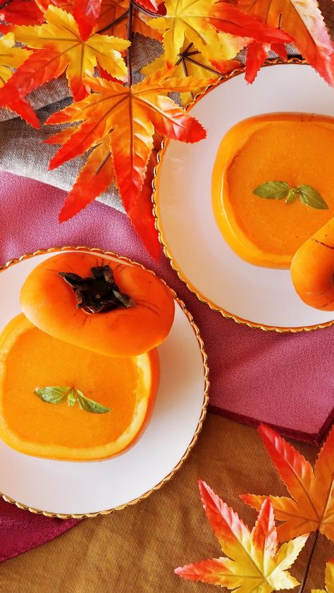 Persimmon Cookies, Egyptian Desserts, Persimmon Pudding, Persimmon Recipes, Persimmon Fruit, Dessert Parfait, Cooking Pumpkin, Winter Party, Whole Milk