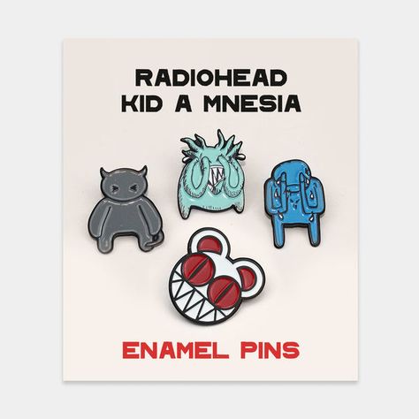 Radiohead Kid A, Radiohead Poster, Nice Dream, Kid A, I'm A Loser, Thom Yorke, System Of A Down, Sticker Patches, Music Humor