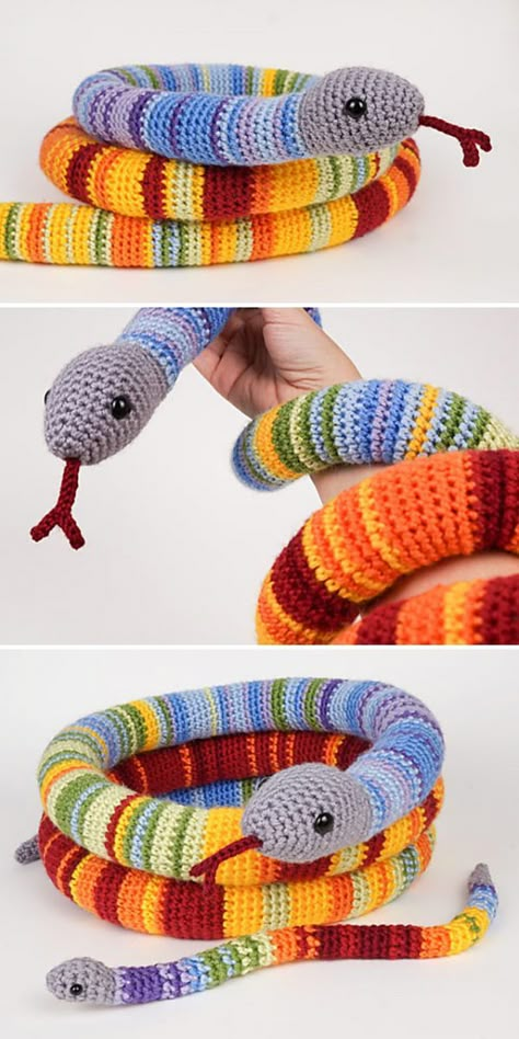 The Best Temperature Blanket Ideas [Paid+Free Crochet Patterns] Crochet Year Long Projects, Crochet Reading Log Snake, Reading Snake Crochet, Book Snake Crochet, Crochet Book Snake, Crochet Book Tracker Snake, Year Crochet Project, Crochet Snake Amigurumi, Toft Crochet Free Pattern