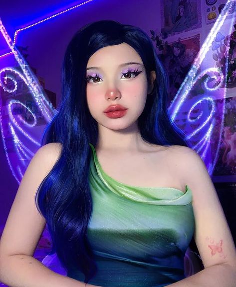 Tinkerbell Makeup, Graphic Makeup, Creative Shot, Disney Couples, Disney Costumes, Cosplay Makeup, Costume Makeup, Cosplay Dress, Disney Christmas