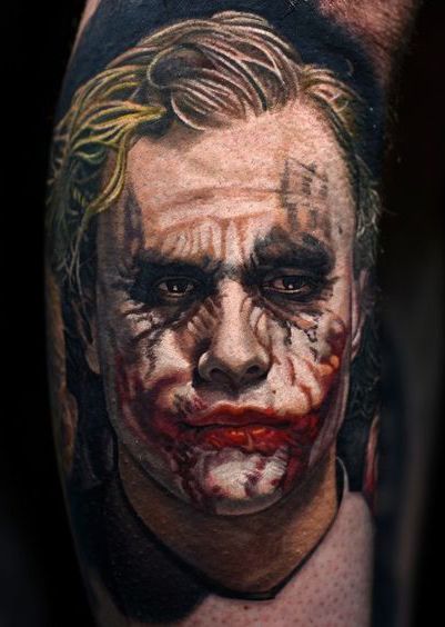 Tattoo Realis, Extreme Tattoos, Superhero Tattoos, Joker Tattoos, Tatoo 3d, Nikko Hurtado, Bodysuit Tattoos, Joker Tattoo Design, Der Joker