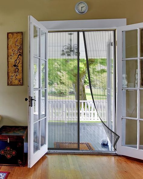 Renter Friendly Screen Door, Bird Room, Magnetic Screen Door, Door Screen, Magnetic Door, Screen Doors, Mesh Door, Tension Rod, Magnetic Wall