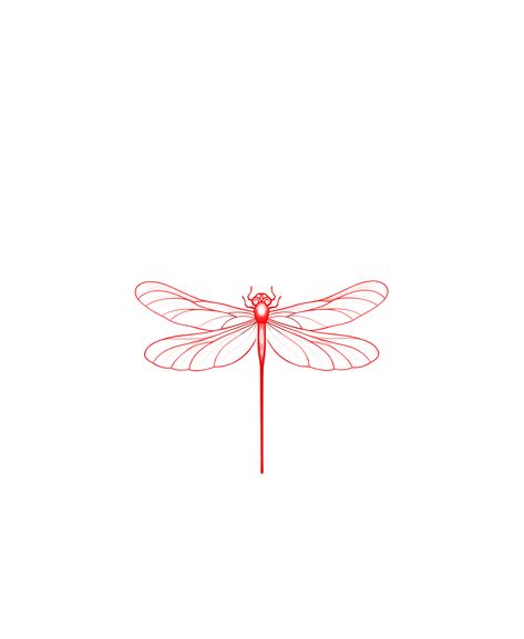 Red Dragonfly Tattoo, Butterfly Line Tattoo, Fine Line Butterfly Tattoo, Dragonfly Tattoo, Tattoo Feminina, Fine Line Tattoos, Anime Tattoos, Line Tattoos, Small Tattoos