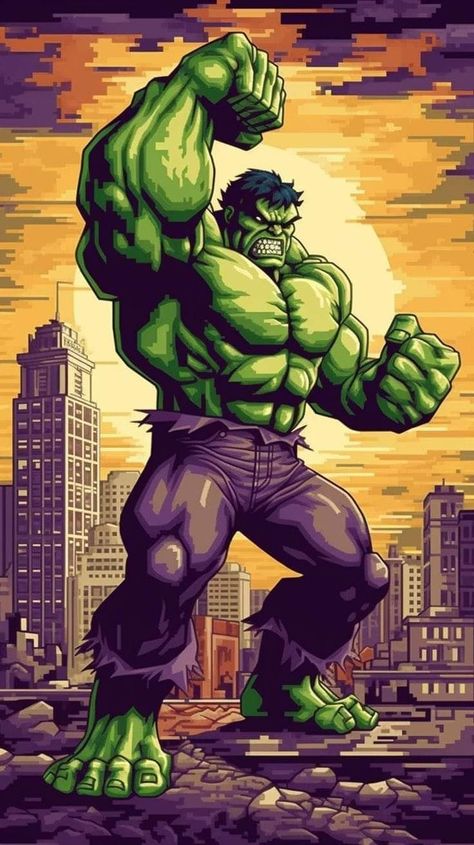 Hulk Painting, The Incredible Hulk 2008, Avengers Painting, Hulk Artwork, Spiderman Painting, Marvel Wallpaper Hd, Marvel Comics Vintage, Hulk Art, Drawing Superheroes