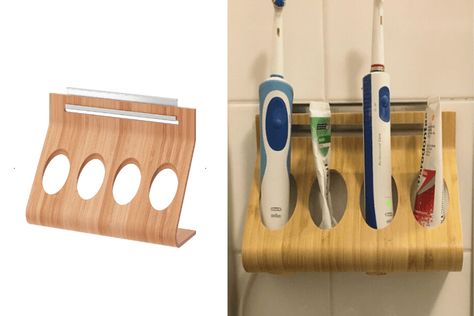 Electric Toothbrush Storage Ideas, Where To Store Toothbrushes In Bathroom, Electric Toothbrush Holder Ideas, Electric Toothbrush Storage Bathroom, Electric Toothbrush Storage Hidden, Store Electric Toothbrush, Tooth Brush Holder Ideas, Toothbrush Holder Ideas, Bathroom Ikea