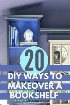 Painting Bookshelves, Update Bookshelf, Easy Diy Bookshelf, Cheap Bookcase, Build Your Own Shelves, Brown Bookshelves, Painting Shelves, Shelf Makeover, Brown Bookcase