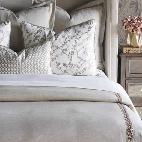 Eastern Accents Alexa Hampton Cotton Blend Duvet Cover | Perigold Super King Duvet Covers, Alexa Hampton, Luxury Bedding Collections, Eastern Accents, Ruffle Bedding, Single Duvet Cover, Bed Linens Luxury, Euro Sham, King Duvet