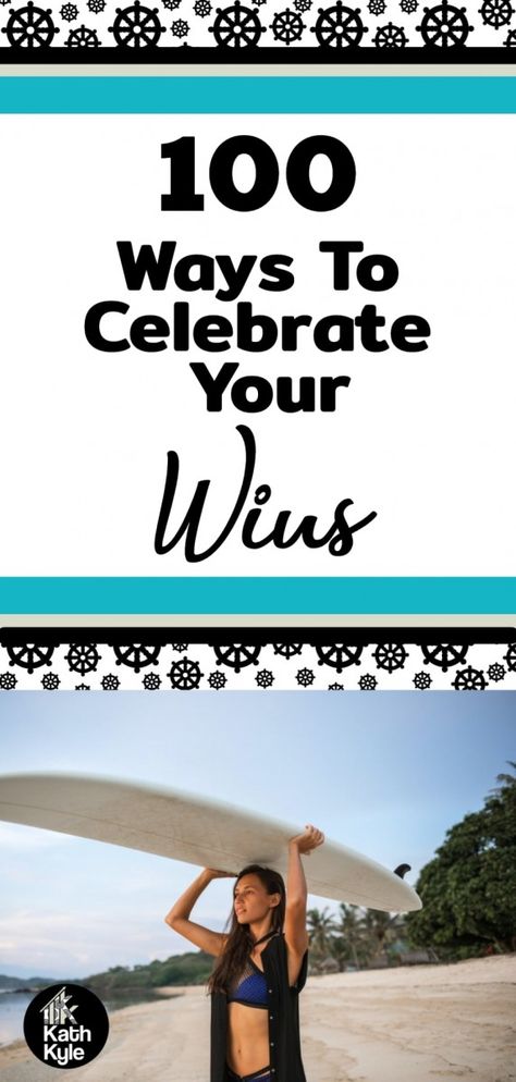 100 Ways To Celebrate Your Wins (Reward Daily Consistency)  Here are all the best ways you can celebrate your daily action and reward yourself for consistency on the path to reach your long term goal. How To Celebrate Achievements, Self Rewards List, Ways To Reward Yourself, Reward Ideas, Goal Ideas, Goal Achievement, Accomplishing Goals, Celebrating Success, Goal Celebration