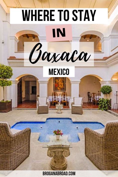 Where to Stay in Oaxaca: Best Hotels And Hostels In Oaxaca For Every Budget Oaxaca City, Room Service, Seating Area, Best Hotels, Boutique Hotel, Swimming Pools, Budgeting, Beautiful Homes, Places To Visit