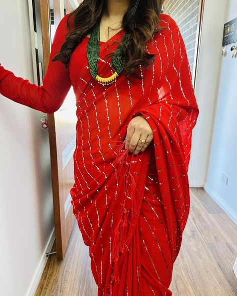 ******Teej special****** Beautiful red saree for your upcoming events . #traditionalwear #nepali #NepaliTraditions #❤️❤️❤️ #premiumquality #🔥🔥🔥 Please dm for price 😊 Red Saree, August 8, Upcoming Events, Indian Jewelry, Aliens, Premium Quality, Saree, Red, How To Wear