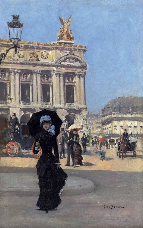 Jean Béraud (French, 1849-1936) | Devant l’Opéra | 19th Century, Paintings | Christie's Jean Beraud, Art Mini Toile, Paris Painting, Georges Seurat, Edouard Manet, Parisian Life, Old Paris, Camille Pissarro, Paul Gauguin