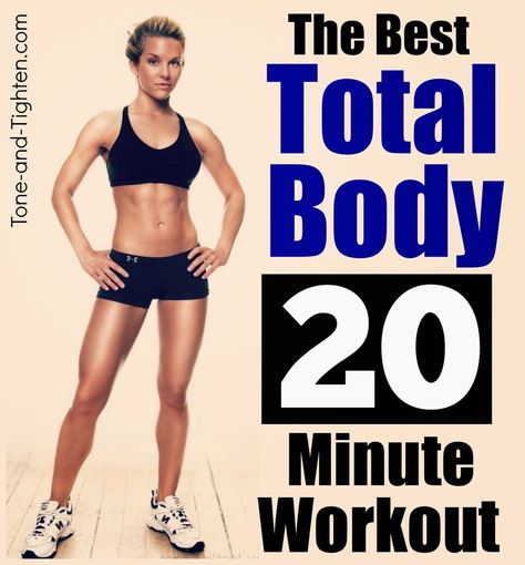 The Best 20 Minute Total-Body Workout – The perfect workout when you’re short on time! Best Toning Workouts For Women, 20 Minute Workout At Home, Total Body Workout At Home, Standing Workouts, Lunch Workout, Total Body Workouts, Free Weight Workout, 30 Min Workout, Glute Isolation Workout