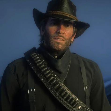 Arthur Morgan, Right Hand, A Man, Wall, Black