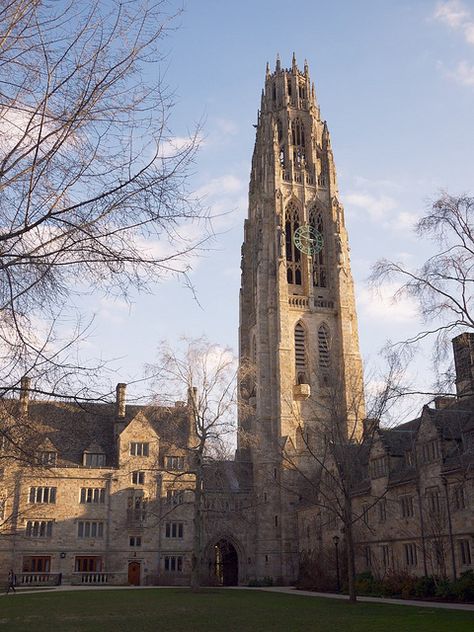 Branford College at Yale University; used to have a weekly seminar in the first-floor lounge of the Carillon University Vibes, Ivy League Colleges, Ivy League Schools, American University, Dream College, Yale University, Dream School, Eero Saarinen, American Universities