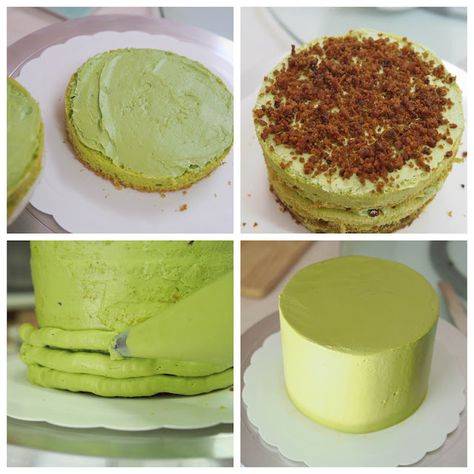 Pandan Cake, Tea Treats, Meringue Buttercream, Swiss Meringue, Swiss Meringue Buttercream, Buttercream Icing, Cake Board, Melaka, Egg Whisk