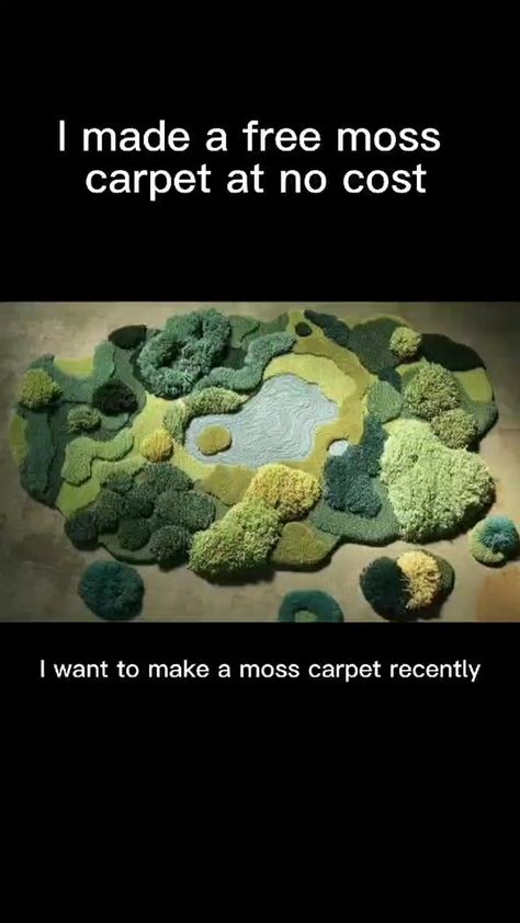 Diy Moss Rug, Moss Carpet, Diy Moss, Vines Flowers, Moss Rug, Sewing Upcycling, Fairy Lights, Our Home, Vines