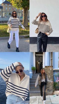 Cozy Sweater Outfits, Cozy Sweaters Outfits, Striped Sweater Outfit, Cute Oversized Sweaters, Oversized Striped Sweater, Wool Turtleneck Sweater, Stylish Fall Outfits, Stylish Winter Outfits, Estilo Hippie