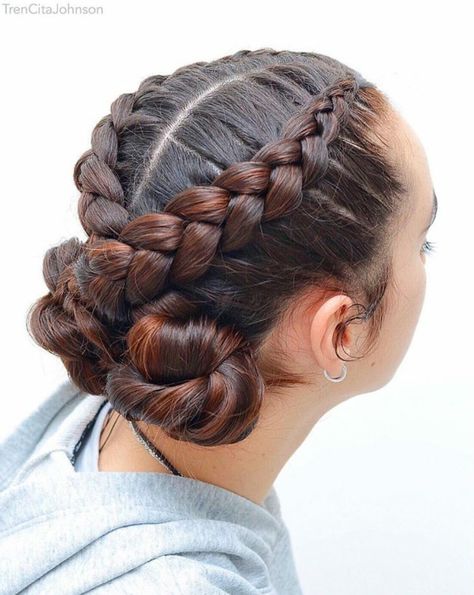 Teen's Hairstyles, Ballet Hairstyles, Competition Hair, Hairstyles For Teens, Sport Hair, Dance Hairstyles, Braided Hairstyles For Teens, Penteado Cabelo Curto, Braid Hairstyles