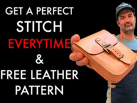 free leather pattern pdf | www.leather-patterns.com Leather Projects Templates, Free Leather Patterns, Diy Backpacks, Leather Pouch Pattern, Diy Leather Pouches, Diy Leather Belt, Leather Patterns Templates, Leather Purse Pattern, Stitching Tutorial