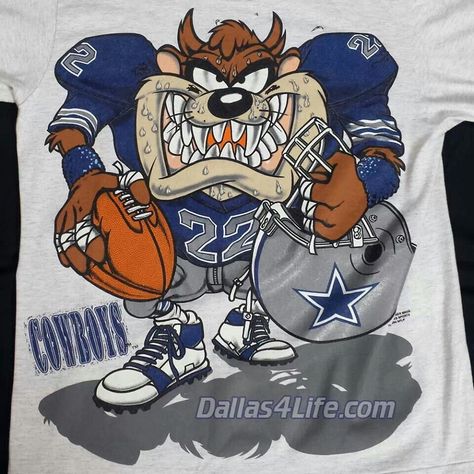 Love it Dallas Cowboys Tattoo, Tasmanian Devil Cartoon, Dallas Cowboys Memes, Cowboy Humor, Dallas Cowboys Quotes, Tasmanian Devil Looney Tunes, Dallas Cowboys Funny, Cartoon Sports, Looney Tunes Wallpaper