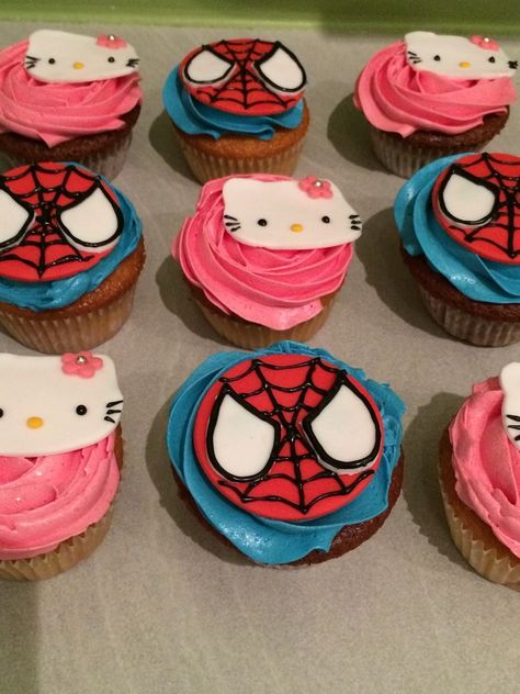 Hello Kitty And Spiderman Birthday, Hello Kitty And Spiderman Cake, Spiderman X Hello Kitty, Kitty Y Spiderman, Hello Kitty X Spiderman, Spider Man And Hello Kitty, Spiderman And Hello Kitty, Spiderman Hello Kitty, Hello Kitty And Spiderman