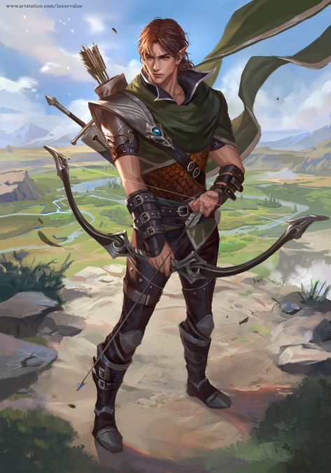 Innervalue (@MaerelHibadita) / X Ranger Dnd, Archer Characters, Elf Drawings, Elf Ranger, Dnd Elves, Elf Warrior, Elf Cosplay, Illustration Fantasy, Dungeons And Dragons Art