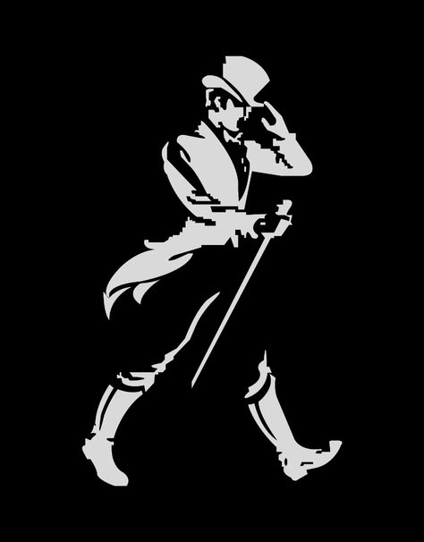 This image blends two distinct elements: a black and white photo of a man in a top hat and cane, and a red, white, and black Johnnie Walker scotch whisky logo. The photo, in the public domain, can be freely used. However, the Johnnie Walker logo is a registered trademark and requires permission for use.  #VintagePhoto #PublicDomainImage #ClassicStyle #TopHat #JohnnieWalkerLogo #TrademarkedLogo #WhiskyBrand #IconicImagery #ManWithCane #BlackAndWhitePhotography Johnnie Walker Logo, Whisky Logo, Trippy Quotes, Walker Logo, Walker Wallpaper, Spider Man Wallpaper, Popeye The Sailor Man, Johnnie Walker, Quotes Inspirational Positive