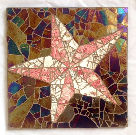 Star Mosaic,#Pique Assiette,#star,#mosaic Star Mosaic, Mosaic Star, Shell Mirrors, Mosaics Art, Mosaic Tables, Mosaic Stepping Stone, Christmas Mosaics, Mosaic Stepping Stones, Mosaic Flower Pots