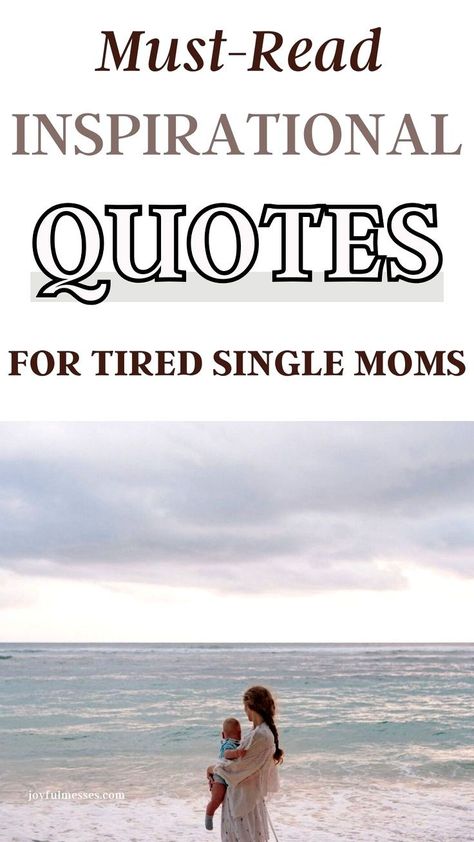 Being a single mom is the hardest work ever. Single parenting challenges and sleep deprivation can lead to exhaustion and fatigue. Finding little moments of inspiration and motivation can be essential for the wellbeing of a single mother. So I'm sharing my favorite inspirational and motivational quotes for busy and tired single moms! These mom quotes will give you strength and motivation to overcome those hard moments! Let's build a bright future with these positive affirmations for single moms! Being A Single Mom, Working Mom Quotes, Motherhood Advice, Single Motherhood, Mom Burnout, Parenting Challenge, Advice For New Moms, Mom Life Hacks, Inspirational And Motivational Quotes