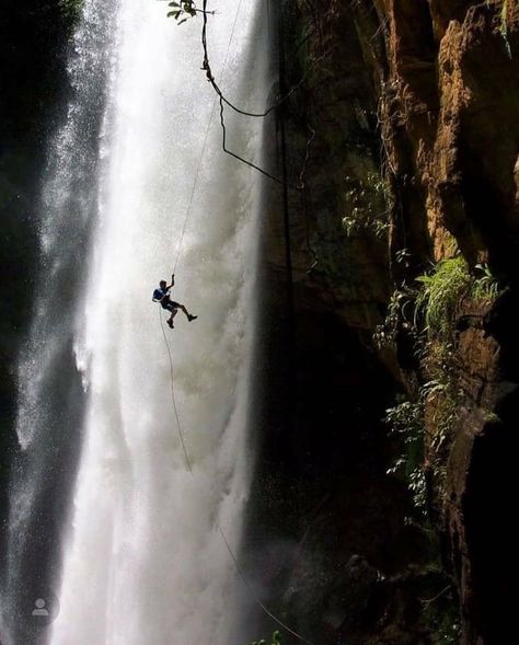 Waterfall rappelling at Kataldhar Waterfall near Lonavala in Pune district of Maharashtra! . . . Photo courtesy: @gits_climber_ . .  ✅ Follow us to explore the best of Maharashtra!  #mhexplorer_in #maharashtra #waterfall #MaharashtraTravel #Pune #Mumbai #travel #Trekking Living On The Edge, Extreme Sports, Oh The Places Youll Go, Rock Climbing, Travel Aesthetic, Rafting, Beautiful World, The Great Outdoors, Outdoors Adventure